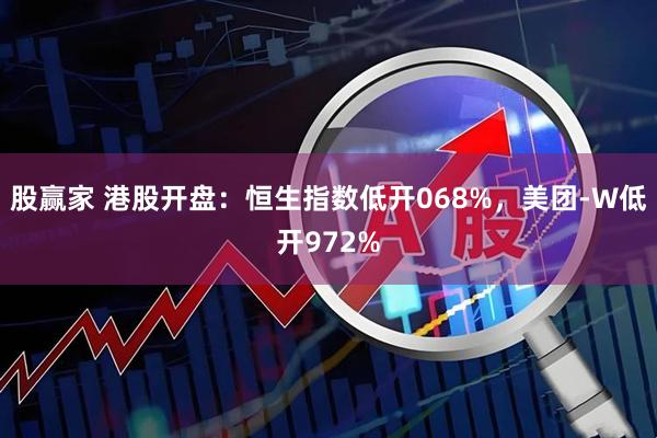 股赢家 港股开盘：恒生指数低开068%，美团-W低开972%